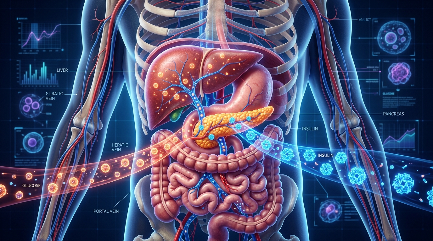 Illustration médicale 3D Insulinorésistance